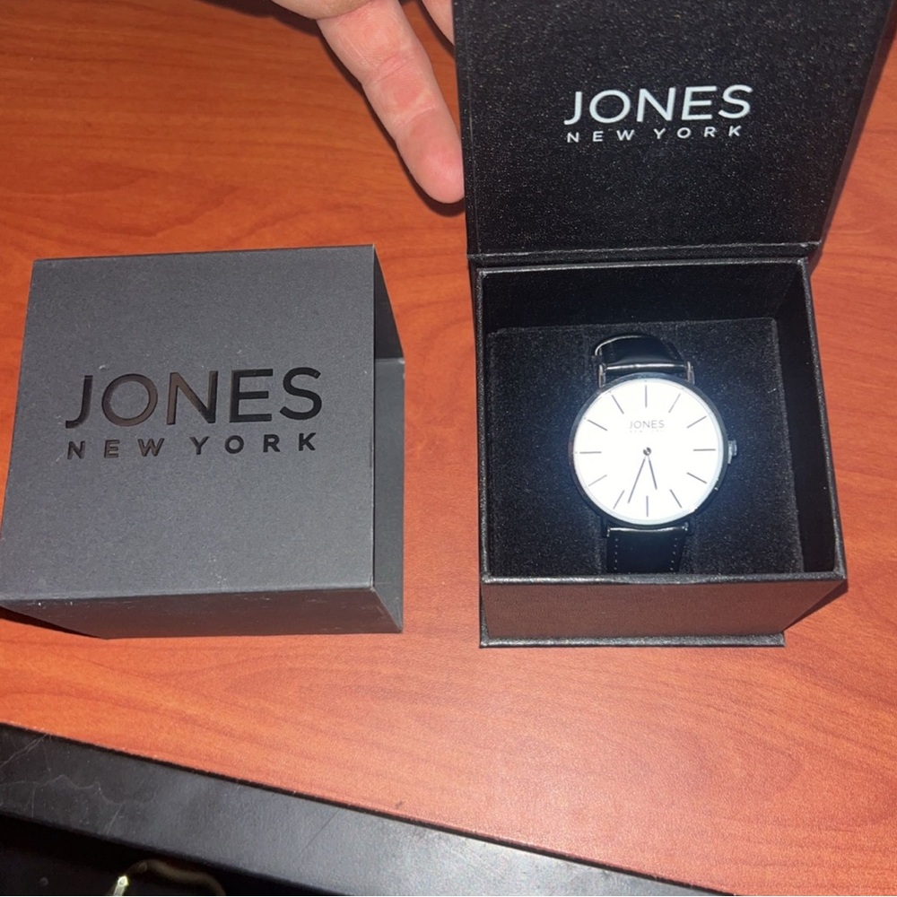 Jones New York Classic Black and White Watch